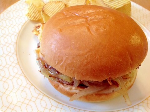 メキシカンスパイスでハンバーガー